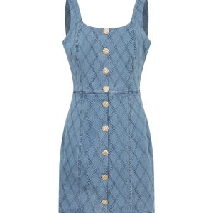 Quilted Denim Charm Dress