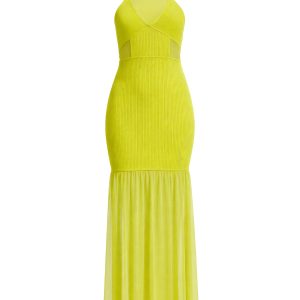 Bandage Mock Neck Midi Dress