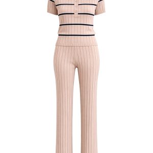 Velora Comfort Stripe Top & Pants Wear