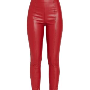 Soft Leather High Waist Skinny Pants
