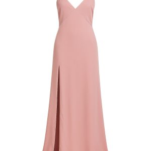 Silky Slip Dress with High Slit