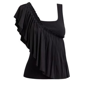 Flowing Contrast Sleeveless Top