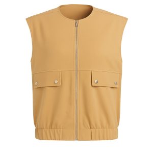Oversized Voluminous Vest With Flap Pockets