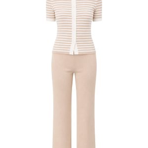 Xandra Ribbed Knit Top & Pants Set