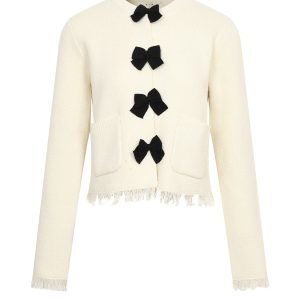 Bellefringe Cardigan With Bows