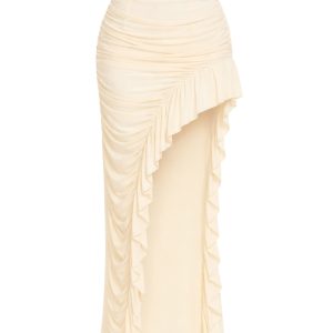 Ruched Maxi Skirts