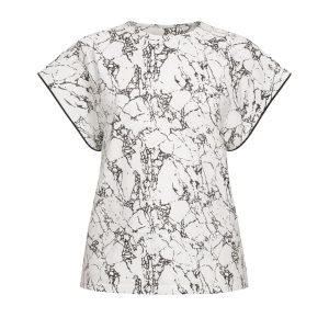 Printed Short Sleeve Top