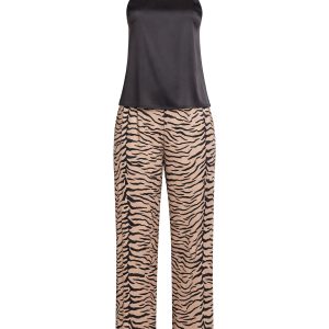 Satin Animal Top and Pants Set