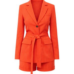 Pin Striped Jacket & Shorts Set