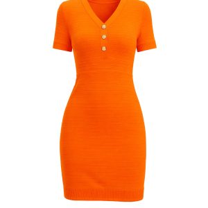 Knit Textured Mini Dress