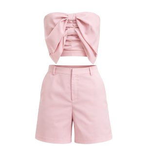 Sweet Treat Bow Tube Top and Shorts Set