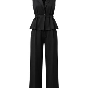 Woven Vest and Pant Set