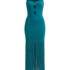 Bandage Fringe Hem Dress