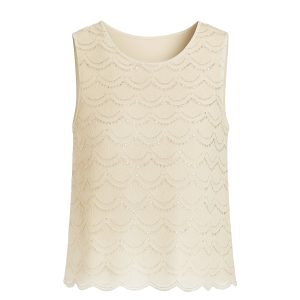 Myrtle Beaded Sleeveless Top