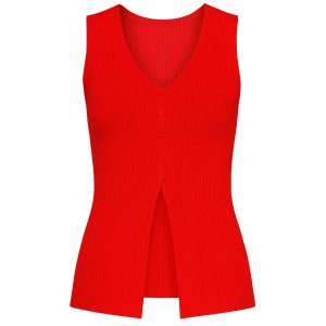 Effortless Sleeveless Ribbed Knit Top