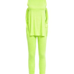 Solid Top & Pants Set