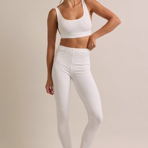 Tank Top and Pants With Slit Bottom Hem