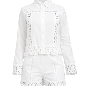 Eyelet Top and Short Set