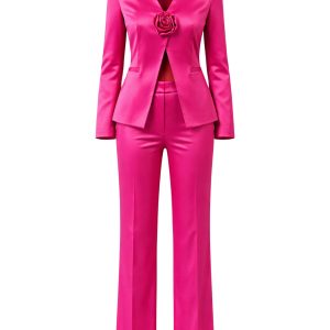 Rosette Jacket and Pants Set