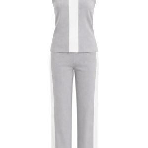 Vanessa Colorblock Knit Sleeveless Top and Pants Set