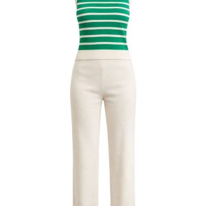 Maggie Stripe Knit Sleeveless Top and Pants Set