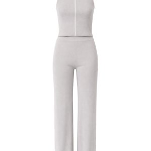 Effortless Styling Knit Sleeveless Top & Pants Set