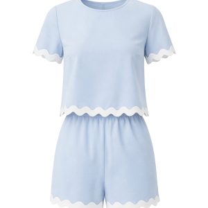 Scallop Dream Loom Top & Shorts Set