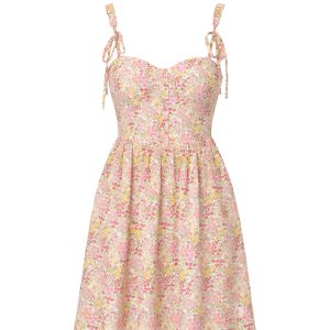 Caroline Dizzy Flower Smocked Back Top