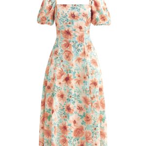 Bloom Serenade Short Sleeve Dress