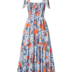 Kaelani Printed Tiered Dress