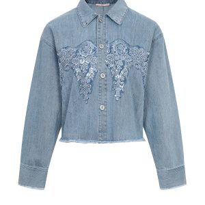 Sequin Kissed Denim Jacket