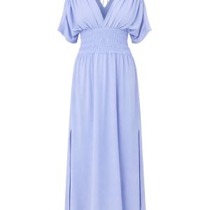 Opaline Wide Smocked Waist Maxi Dress