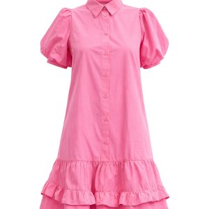 Voluminous Charm Woven Dress