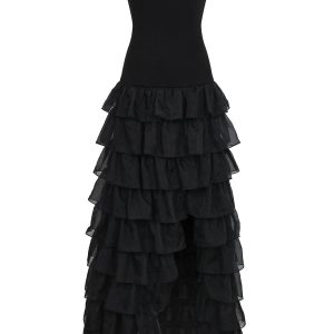 Dramatic Long Tier Tube Dress