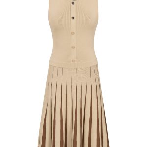 Knit Two Tone Mini Dress