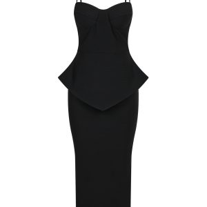 The Sweetheart Sculpted Peplum Bandage Dress