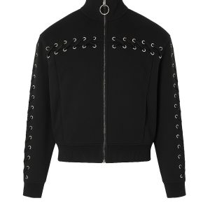 Eyelet Detail Jacket