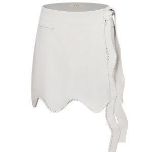 Scallop Echo Trim Skirt with Rhinestones
