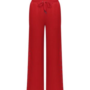 Knit Sweatpants With Lace up Accent