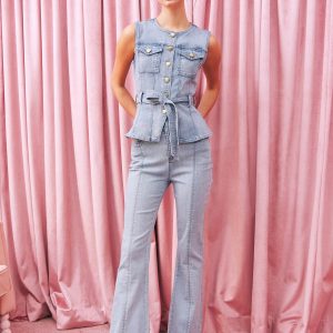 The Gilded Denim Bastion Bootcut Pants