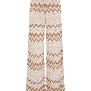 Geometric Pattern Knit Pants