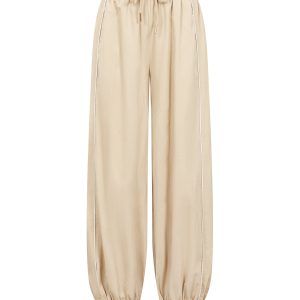 Balloon Pants with Piping Detail