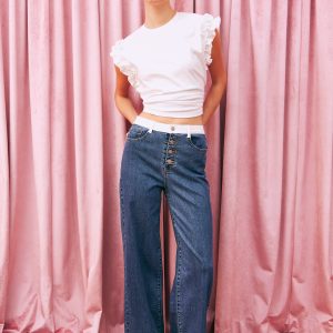 The Protocol Contrast Band Denim Jeans