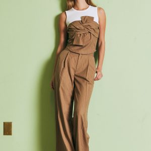 Daybreak Stripe Woven Wide Leg Pants
