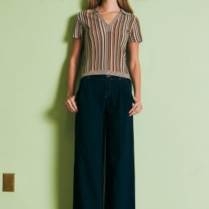 The Regent Tailored Denim Wide Leg Pants