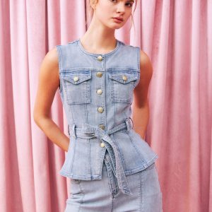 The Gilded Denim Bastion Vest