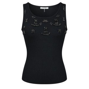 Embellished Knit Top