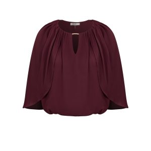 Shirred Cape Top