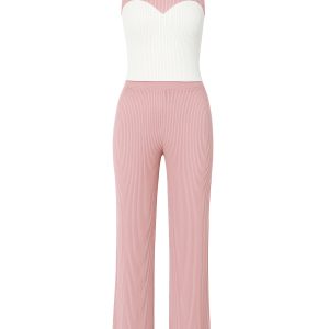 Colorblocked Essence Sleeveless Top & Pants Set