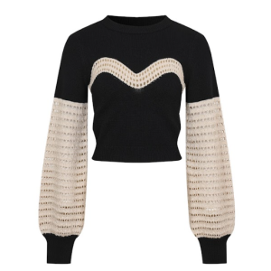 The Resort Metallic Knit Weave Top
